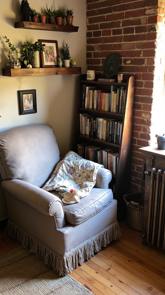 maximize space with shelves