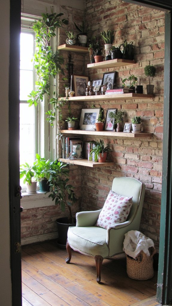 maximize space with shelving