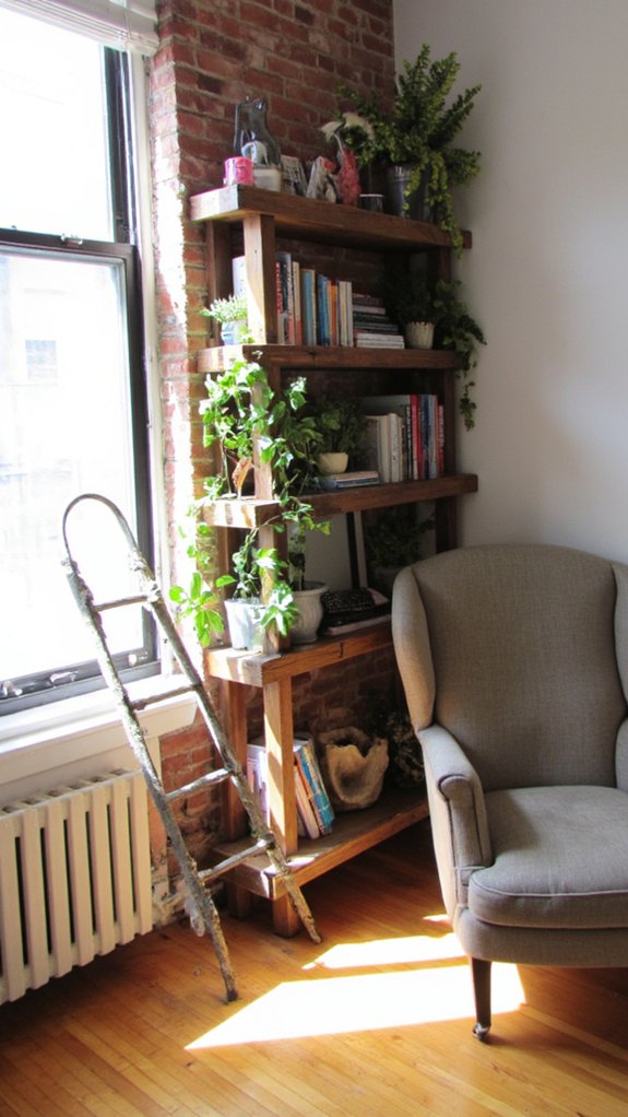 maximize space with shelving