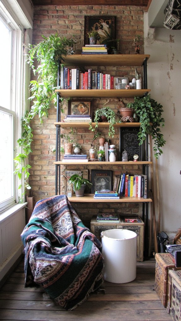 maximize space with shelving