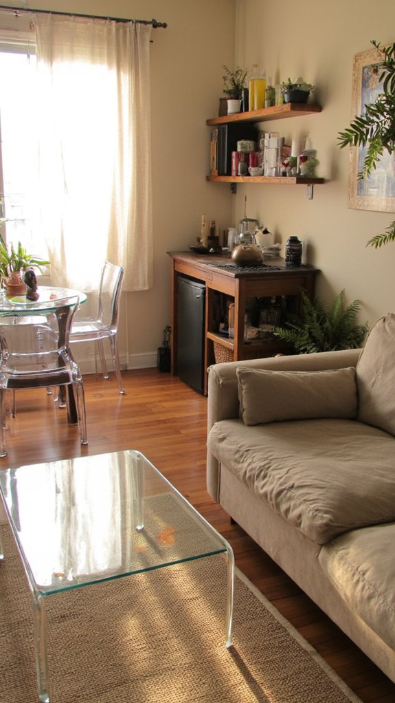 maximize space with transparency