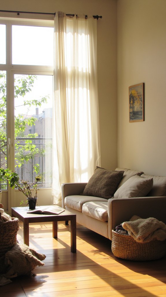 maximize sunlight for tranquility