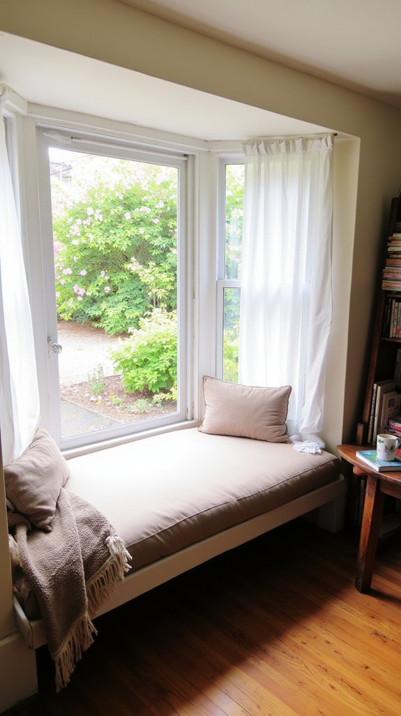 minimalist serene window nook