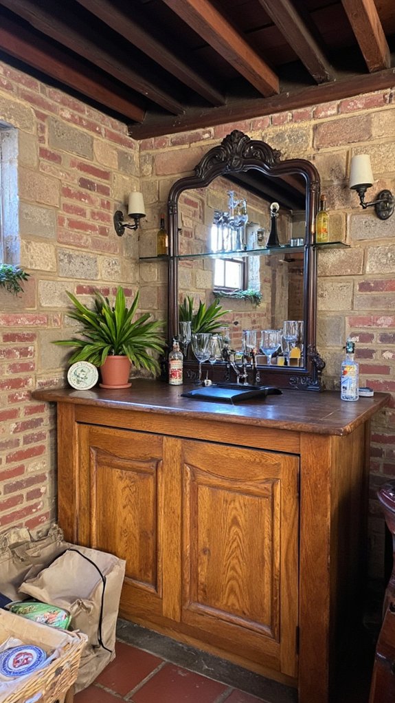 mirrors create spacious ambiance