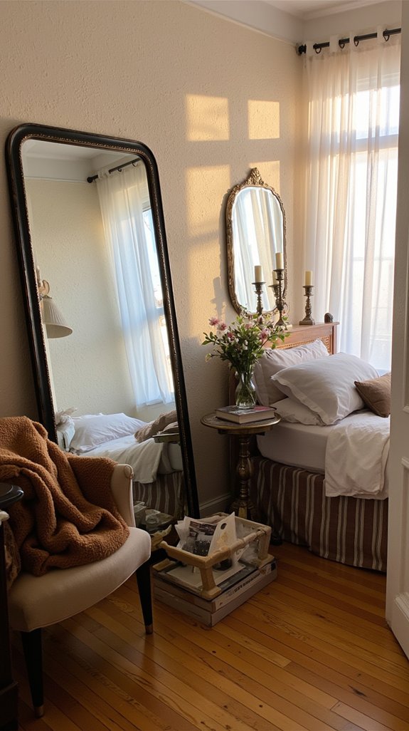 mirrors create spacious illusion