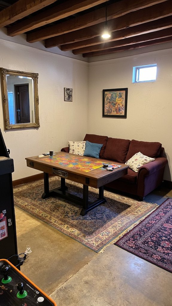 mirrors create spacious illusions