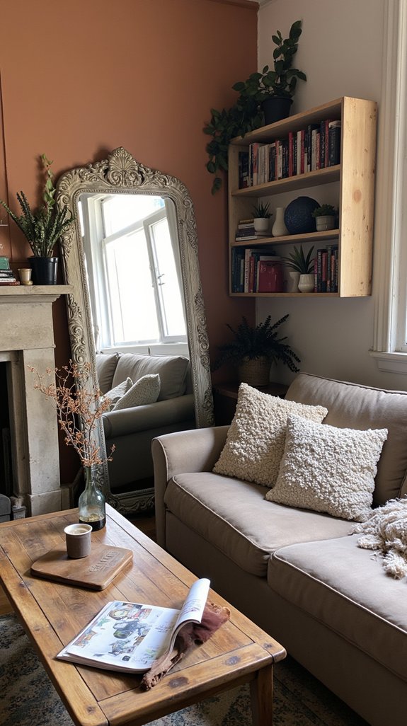 mirrors enhance small spaces