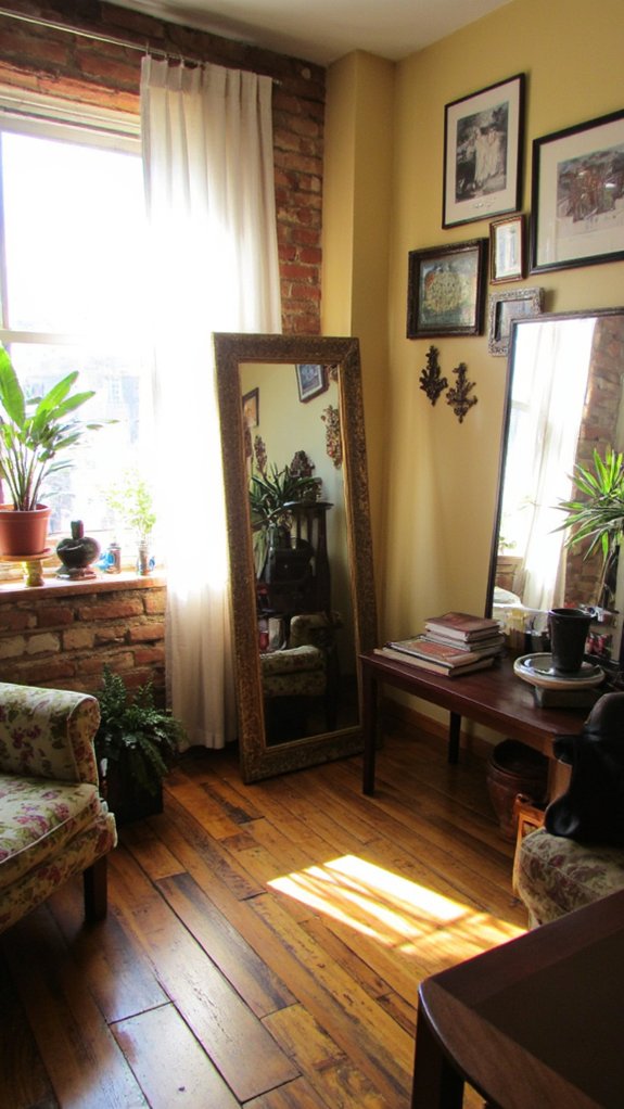 mirrors enhance space perception