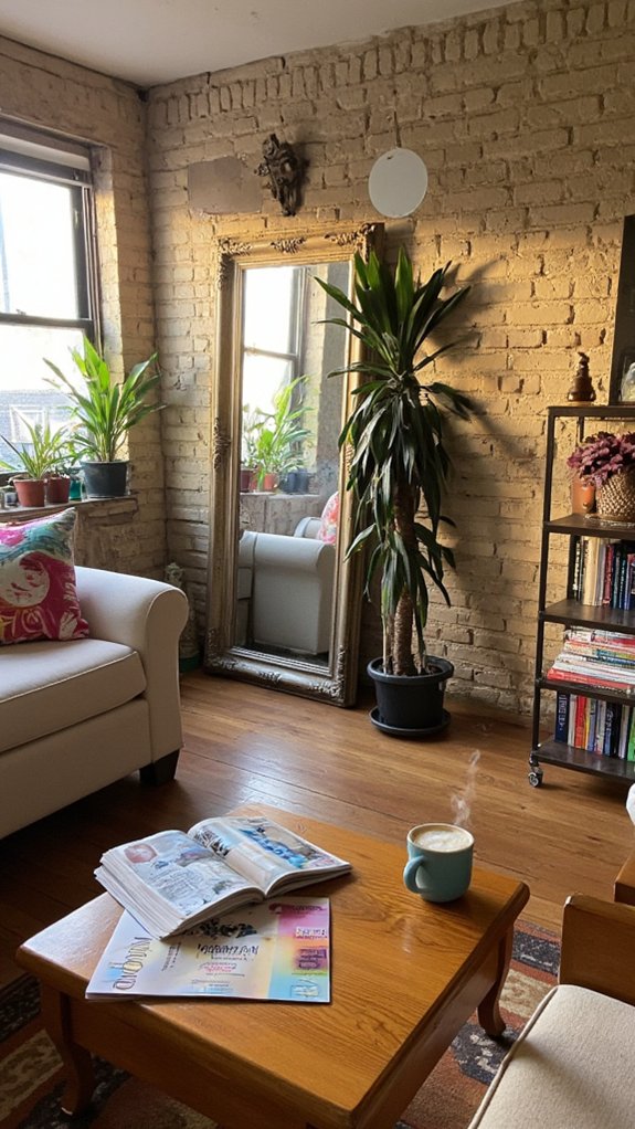 mirrors enhance spaciousness and aesthetics