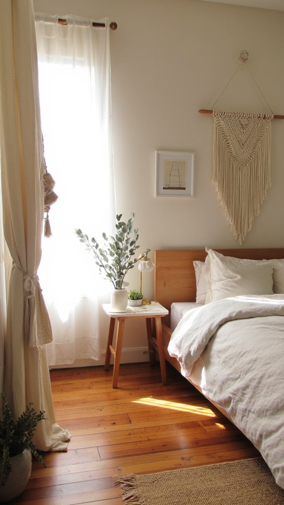 modern boho bedroom aesthetics