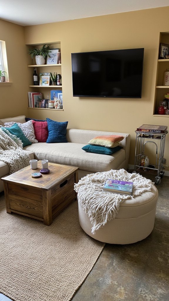 multi functional furniture layout