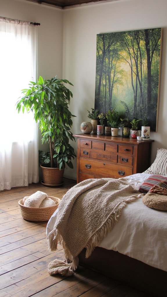 nature inspired boho artwork choices