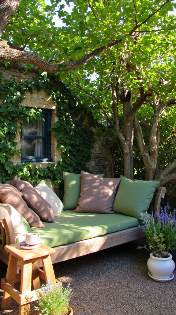 nature inspired reading nook