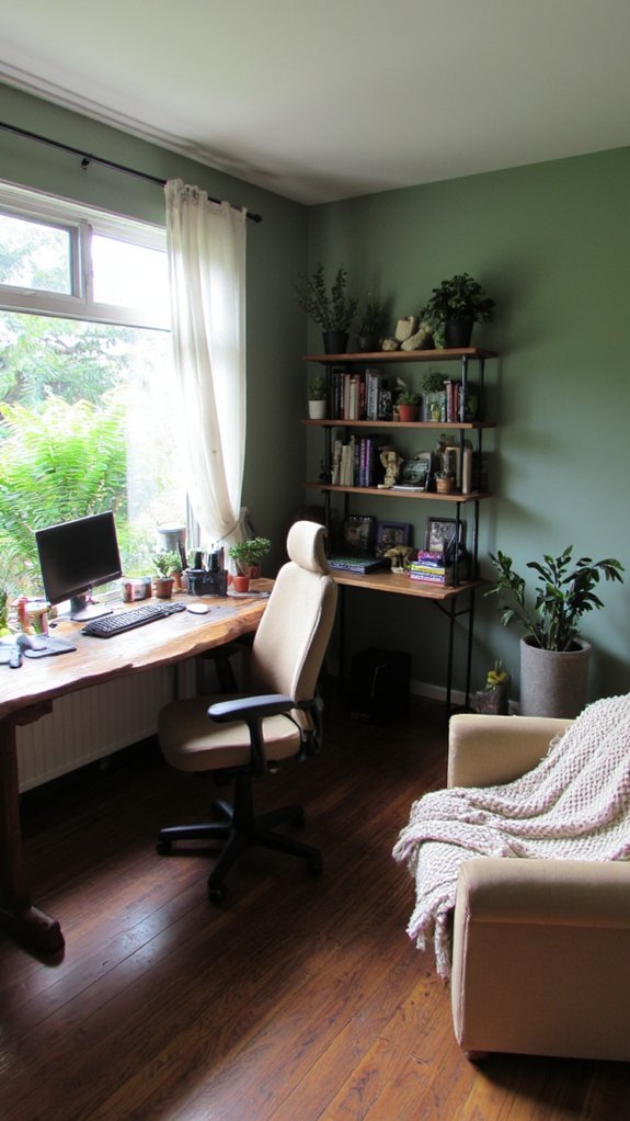 nature inspired tranquil workspace