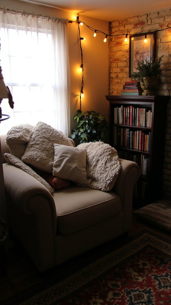 nostalgic cozy reading nook