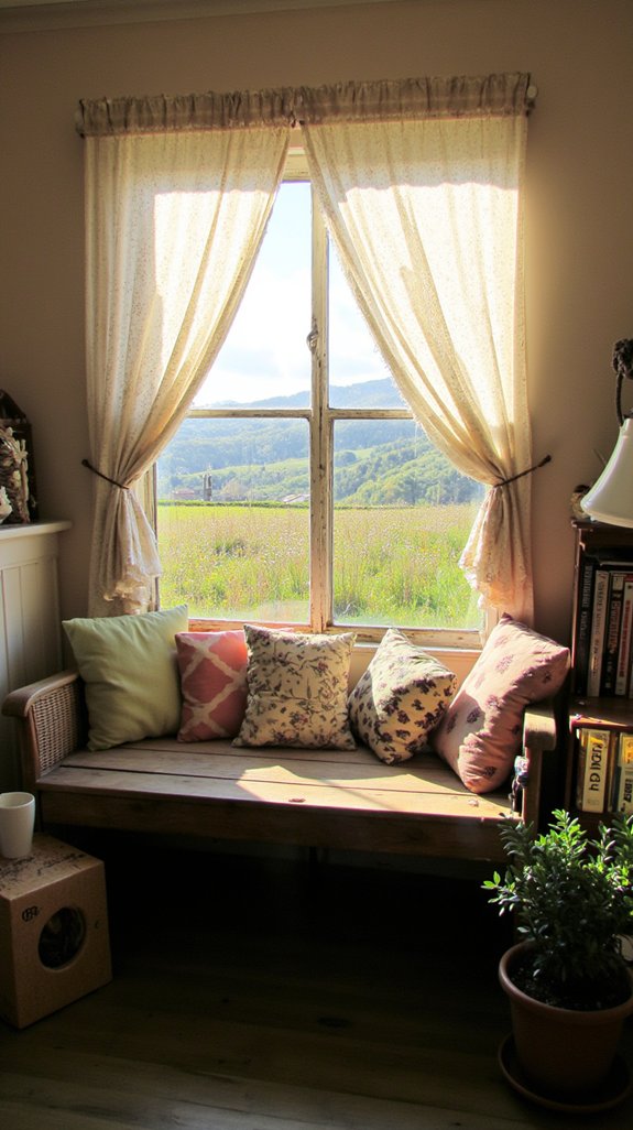 nostalgic cozy reading nook