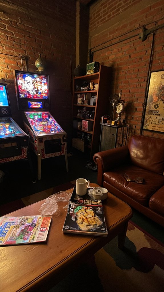 nostalgic gaming atmosphere created