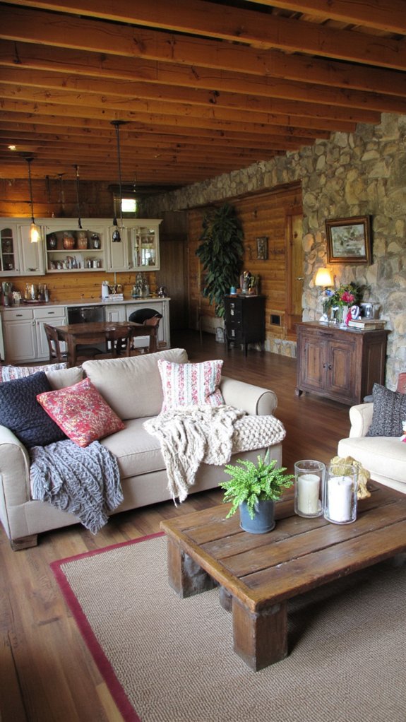 open layout promotes warmth