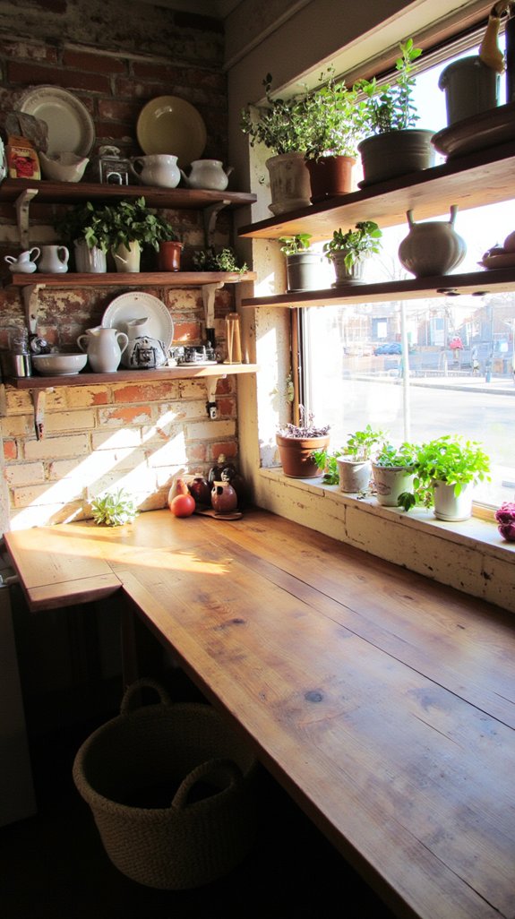 open shelving enhances spaces