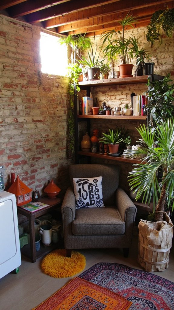 open shelving for decor