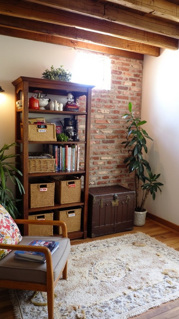 organized basement storage solutions