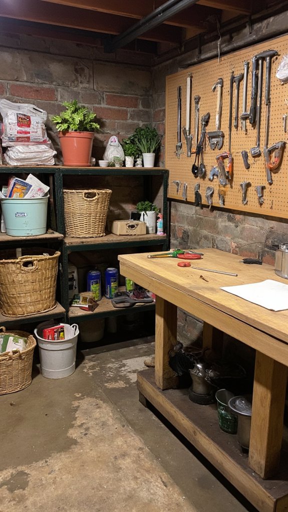 organized clean utility area