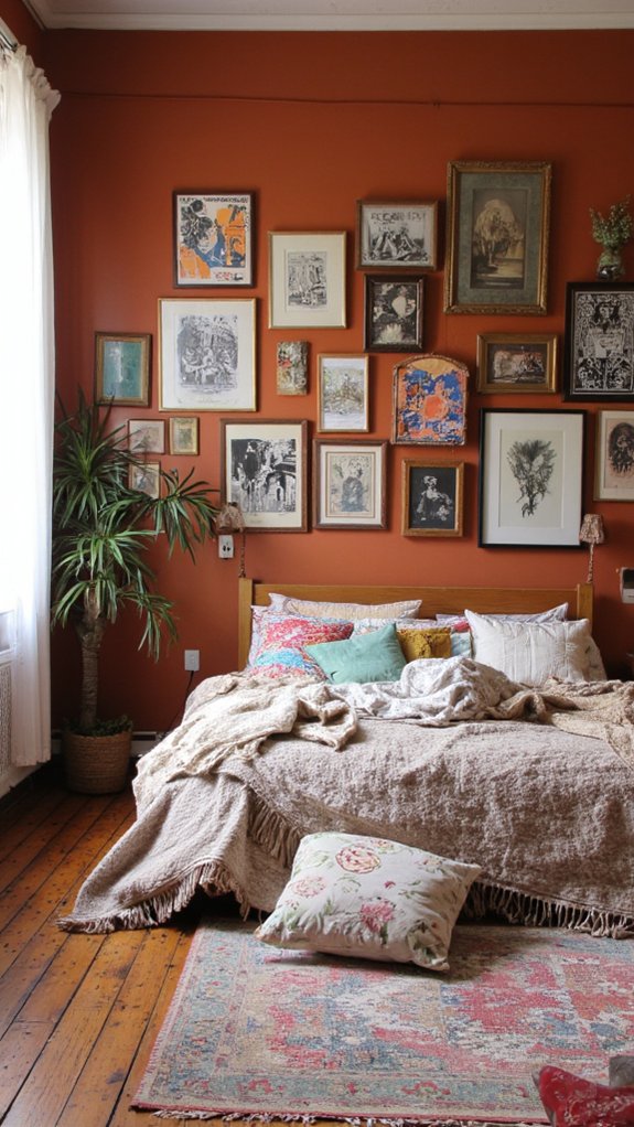 personalized bohemian gallery wall