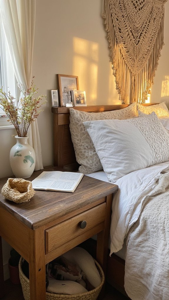 personalized inviting bedside setup