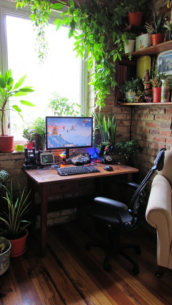 plants enhance gaming atmosphere