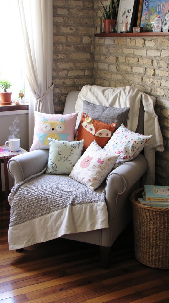 playful animal print pillows