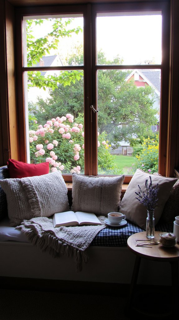 reading with scenic views