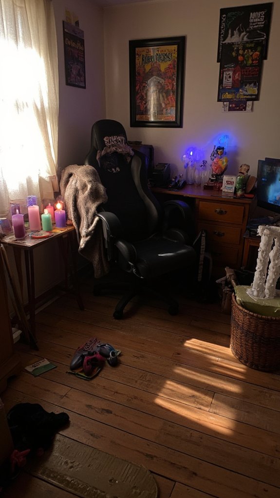 relaxing gaming atmosphere candles