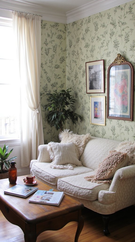 removable wallpaper adds personality