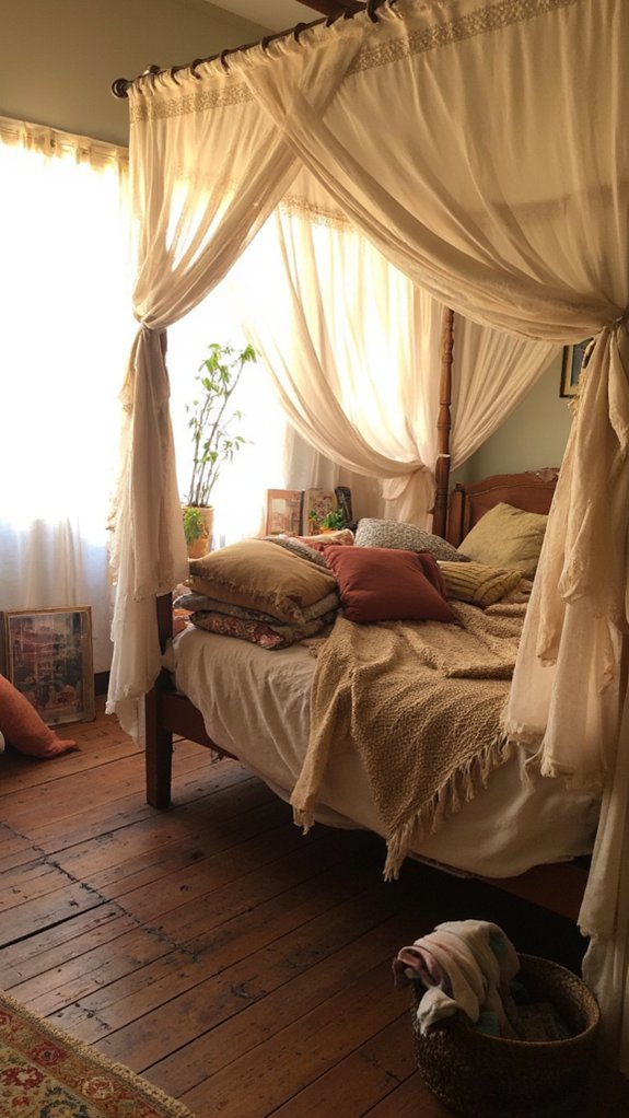 romantic canopy bed retreat