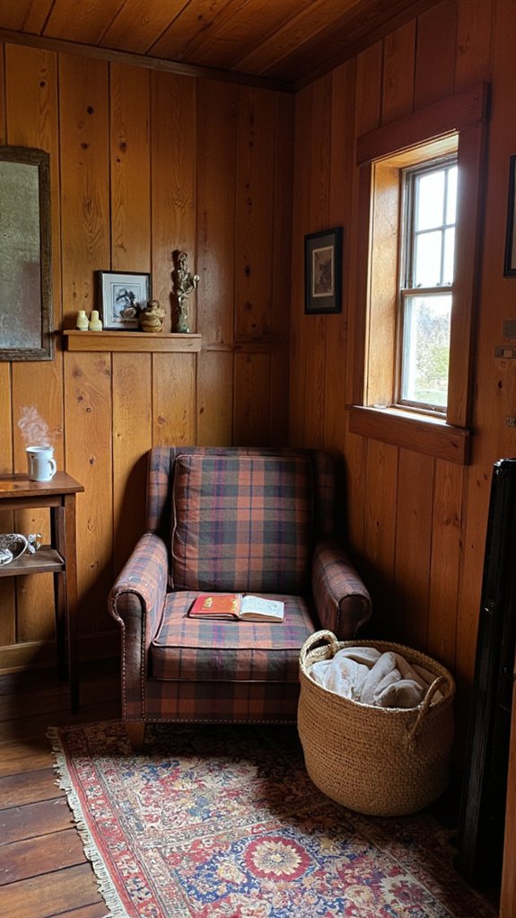 rustic basement cabin retreat