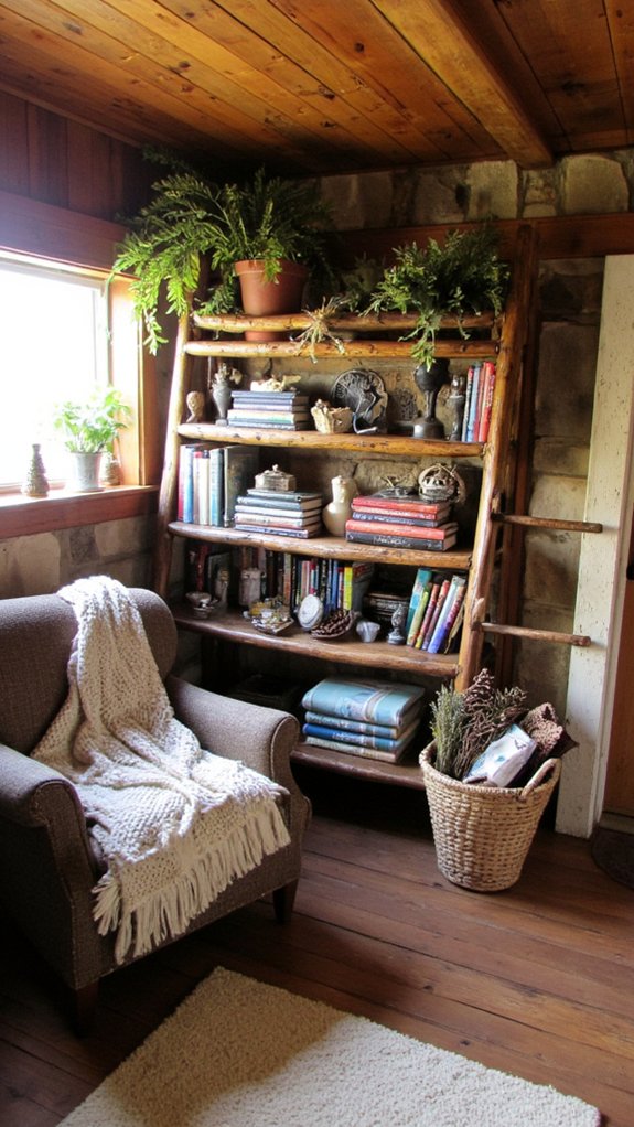 rustic functional custom shelving