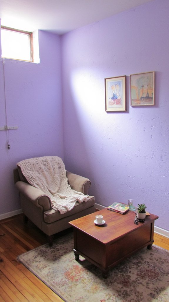 serene light lavender ambiance