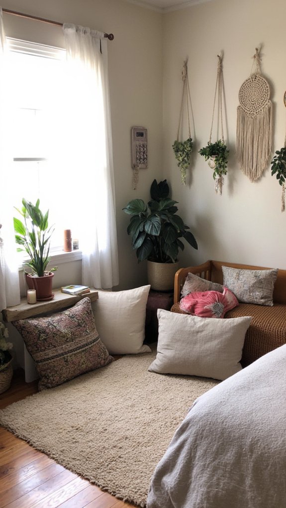 serene meditation corner setup