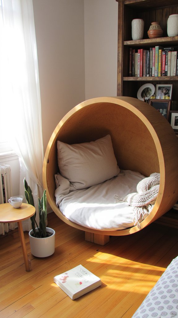serene minimalist reading nook