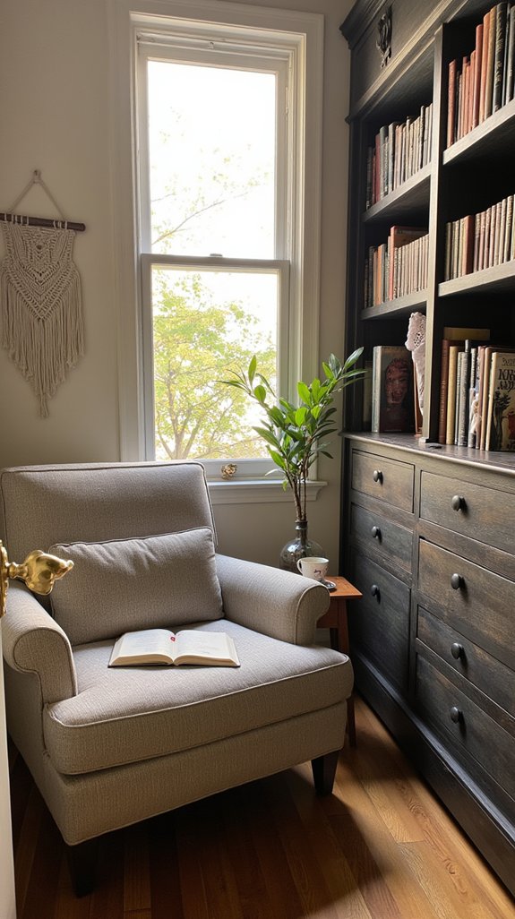 serene reading nook charm