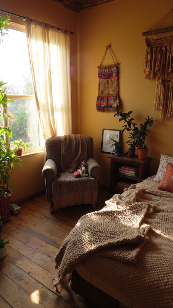 sheer curtains enhance natural light