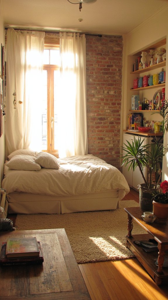 sheer curtains for space definition