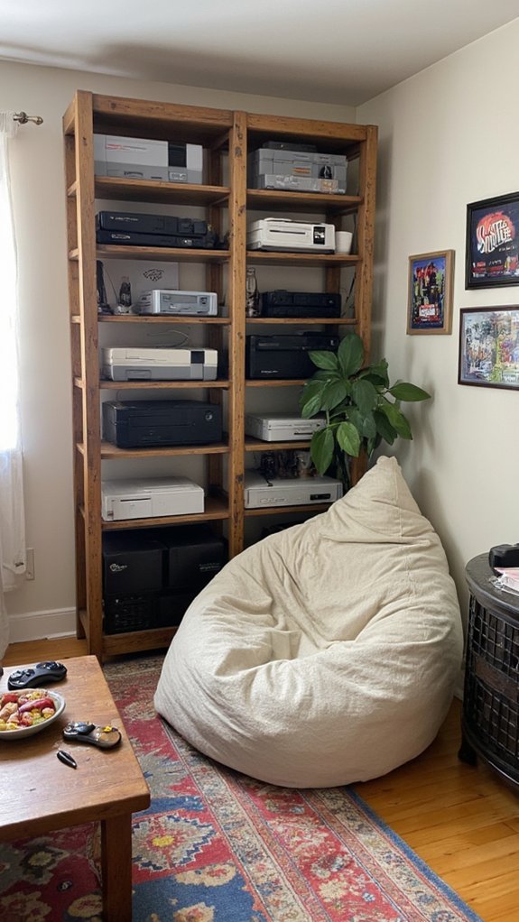 showcase game consoles creatively