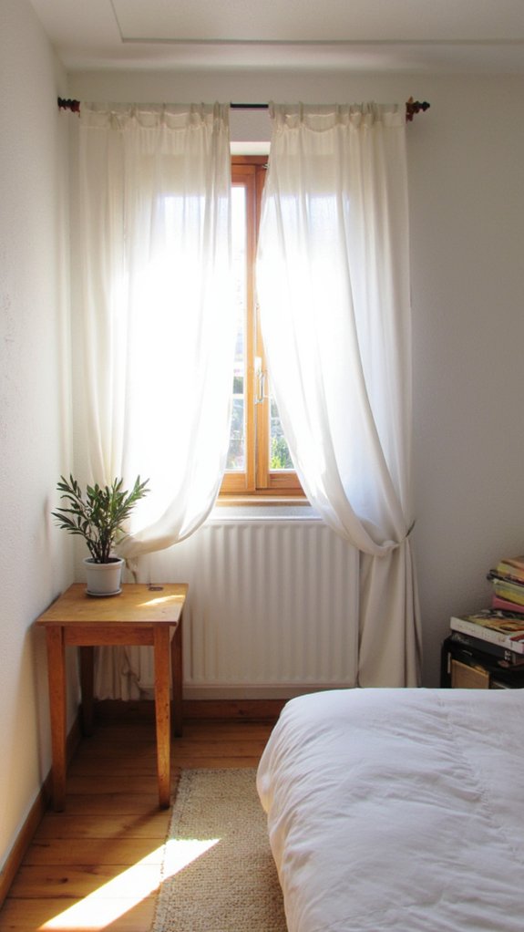 simple sheer window treatments