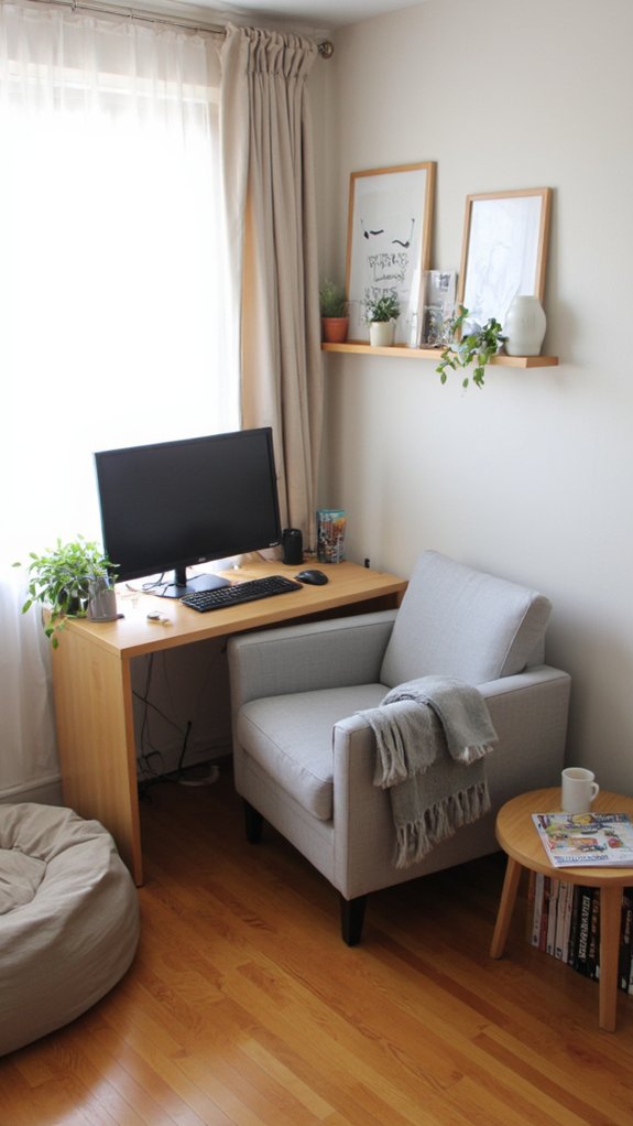 sleek calming gaming environment