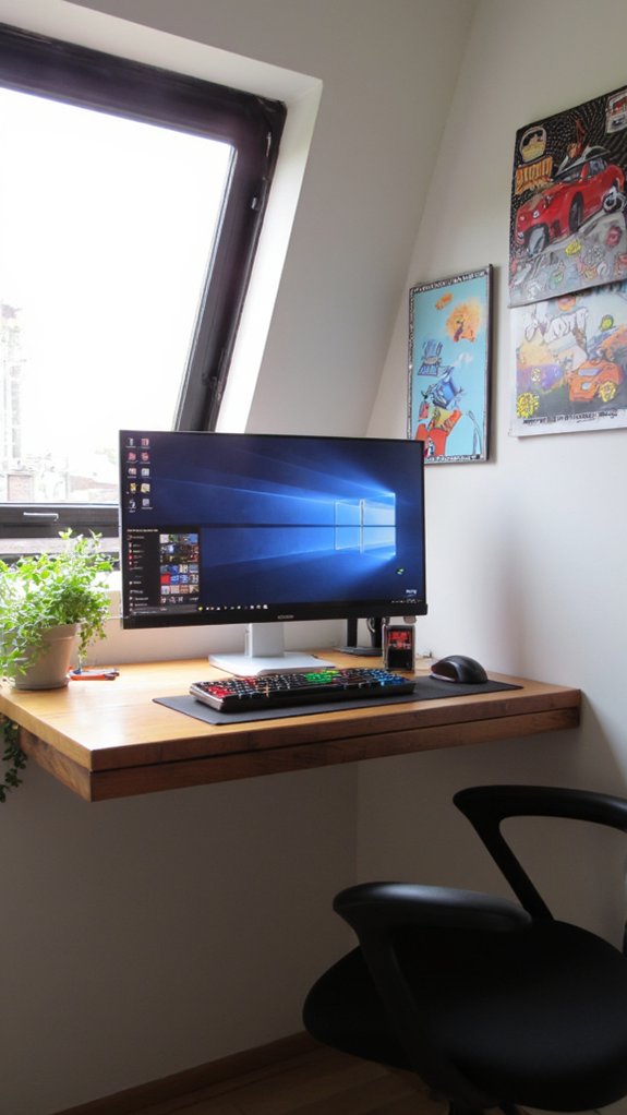 sleek modern space enhancing desks