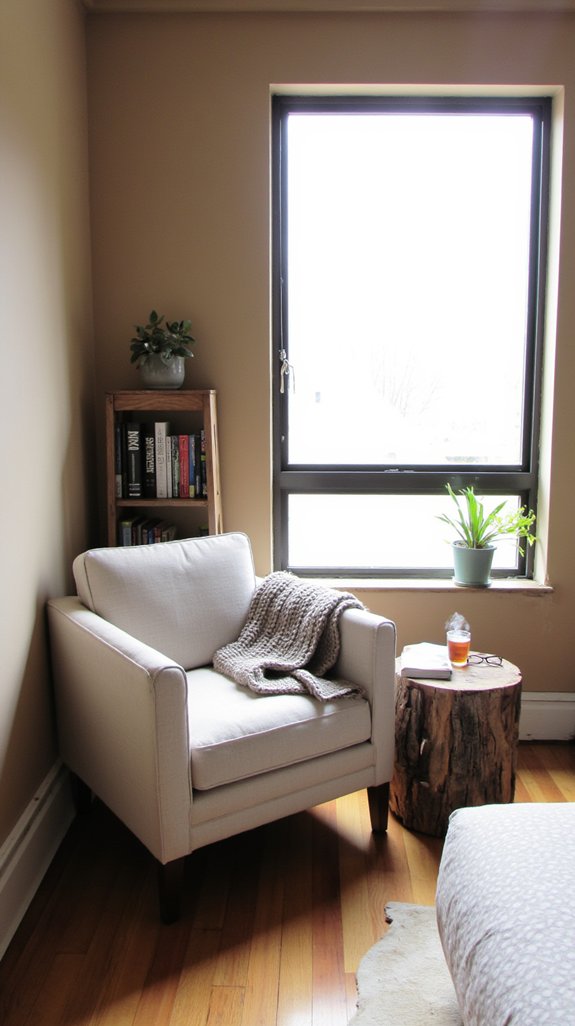 sleek serene reading environment