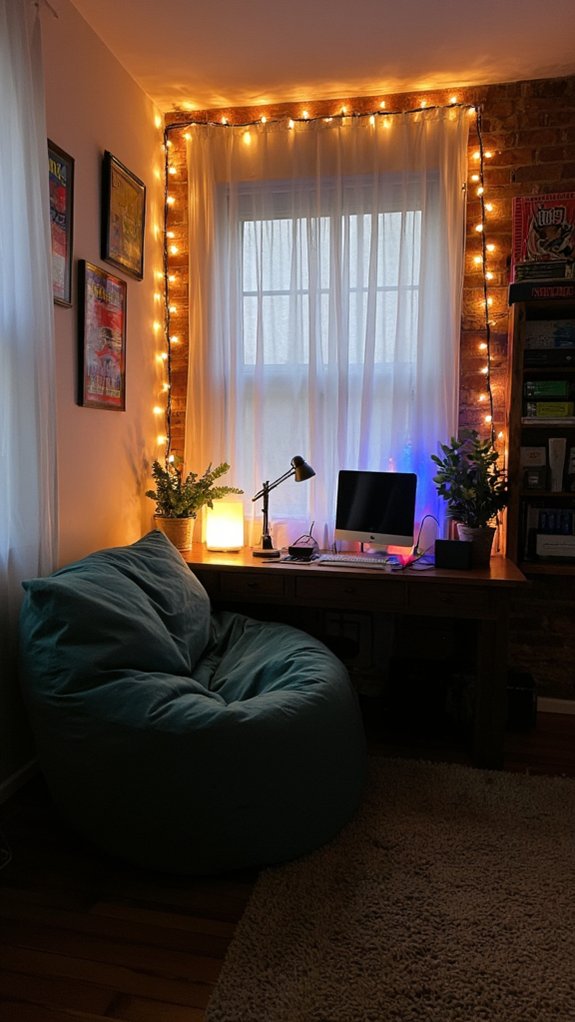 soft ambient lighting setup