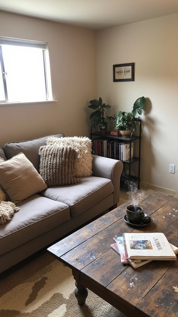 soft taupes create warmth