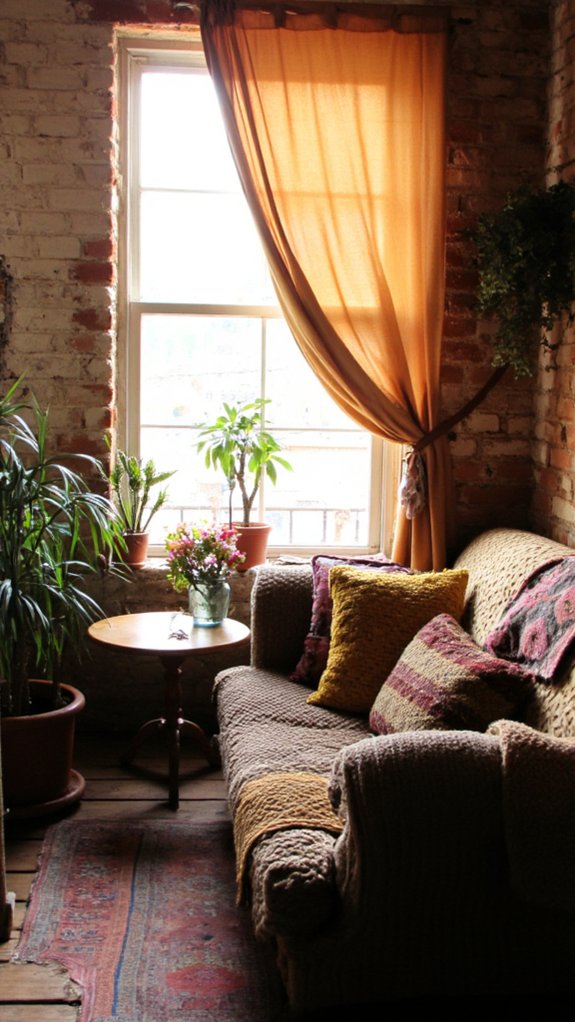 soften space with curtains